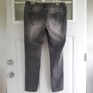 Maurice's Distressed Jeggings Dark Wash | Sz. Large Regular